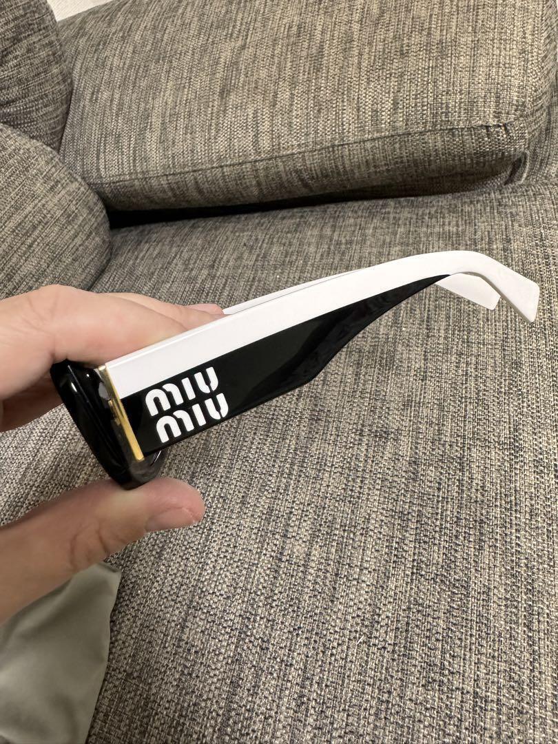 Miu Miu Sunglasses Black/White Square | eBay Miu Miu Sunglasses Black/White Square | eBay