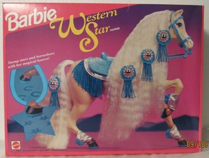 barbie western star horse