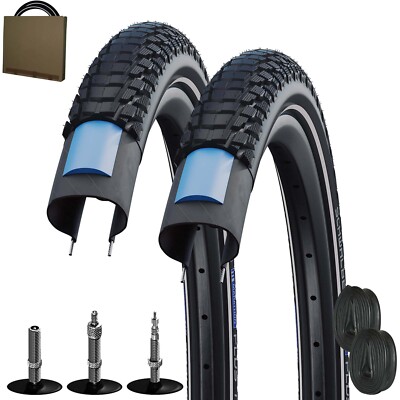 2x Schwalbe Marathon Plus Tour HS619 Reifen 27,5-28'' Ref Unplattbar m/o Schlauch