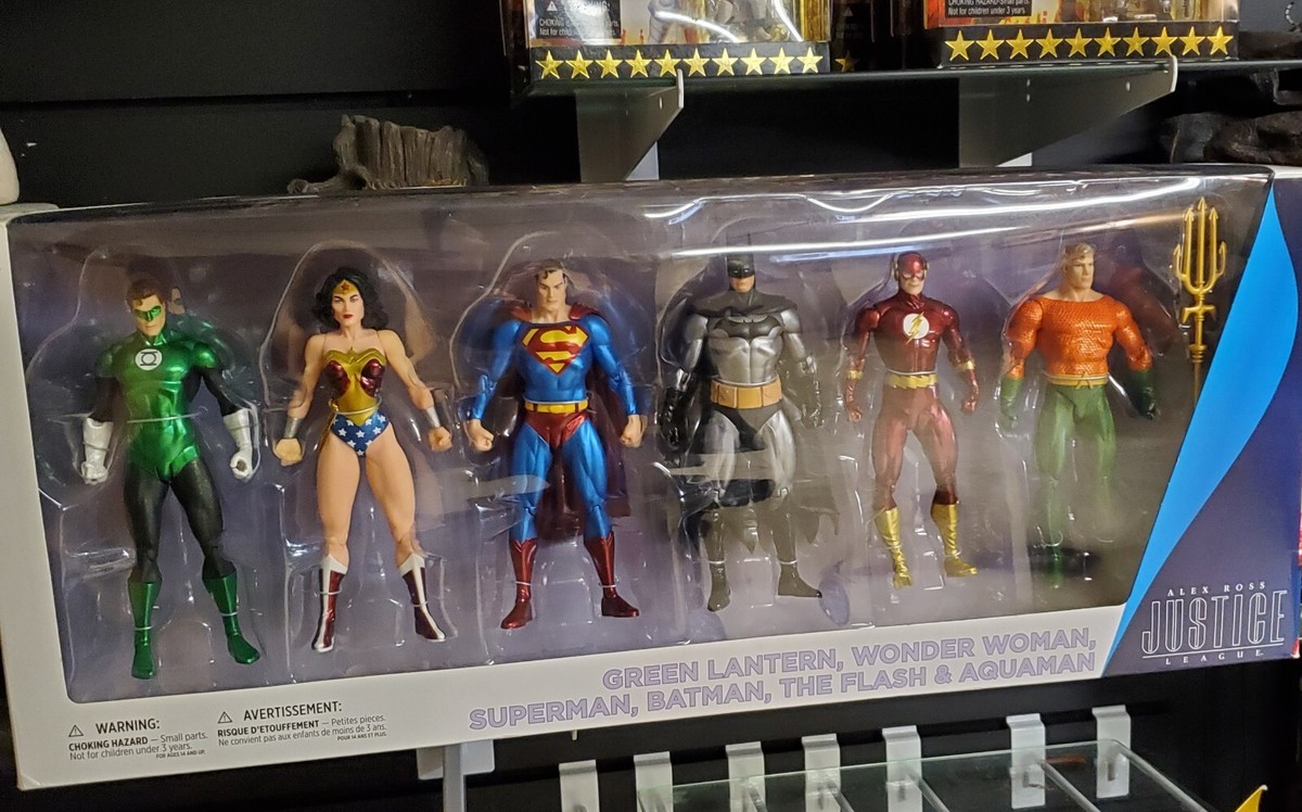 DC Comics - Confezione da 3 figure Batman, Superman e The