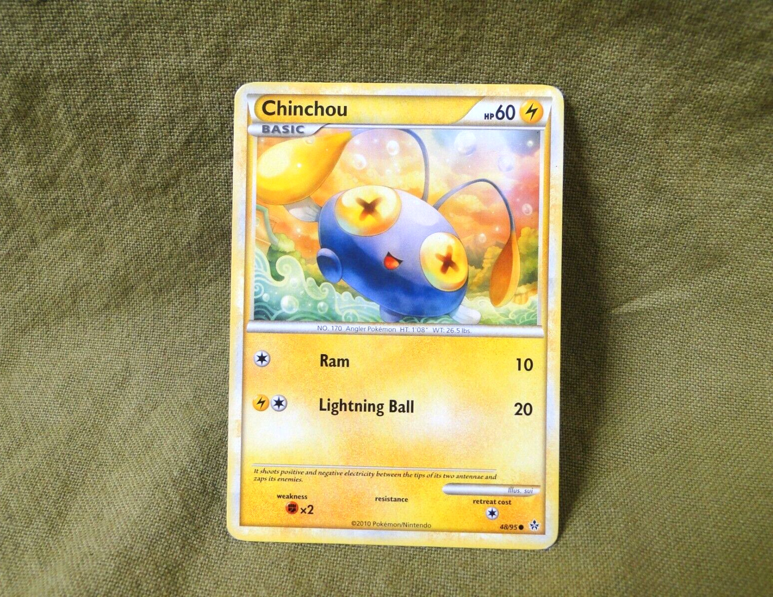 Pokemon Trading Card - Unleashed: Chinchou 48/95