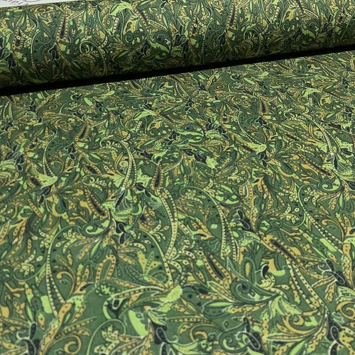 £5.99 Vintage Paisley Cotton Poplin printed dress craft fabric 112cm wide M1743 - Picture 6 of 28
