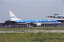 Dia PH-BXM Boeing 737-8K2 KLM Flugzeug 35mm ungerahmt O6-7-4