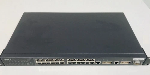 Dell 3024 PowerConnect 10/100 24X port + 2X port Gigabit Ethernet Switch