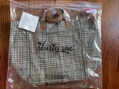 Thirty-One Gifts Thirtyone 31 Casual Crossbody Tote- NEW - Plaid about you Weave