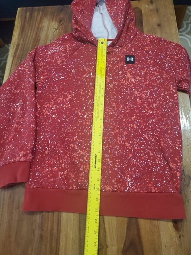 Under Armour Boys Youth Large Red Speckle Hoodie Jogger Outfit Set 26" Waist - Picture 7 of 16