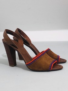 tan block heel sandals uk