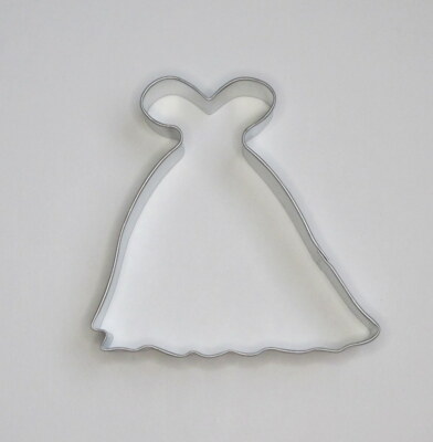3.75" Wedding Dress Princess Gown Cookie Cutter Tin Steel Bridal Shower Prom  | eBay