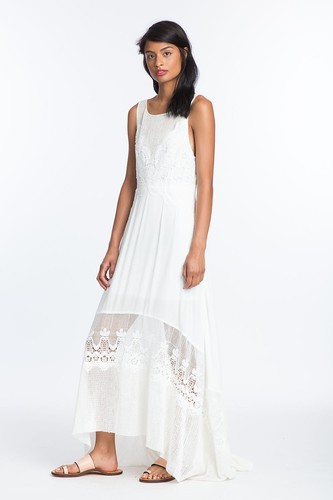 Womens Anthropologie Tracy Reese Dress M Estancia Maxi Crochet w/ Vintage Flair - 第 9/12 張圖片