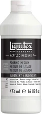 NEW Liquitex Professional Acrylic Pouring Medium Iridescent Effect 16oz B007227