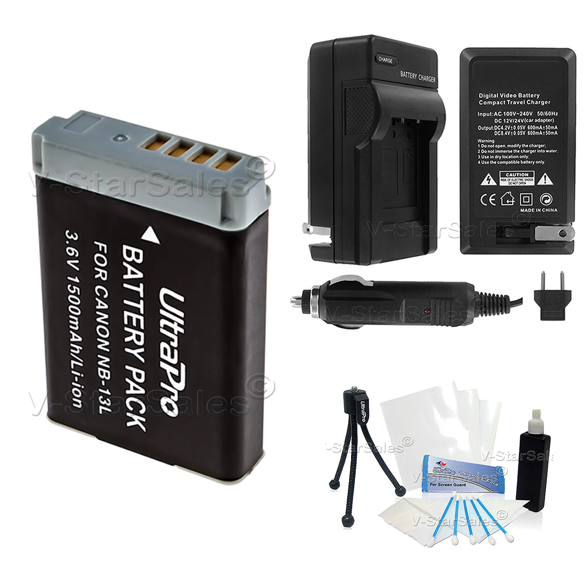 NB13L NB13L Replacement Battery + Charger for Canon PowerShot G5X G7X