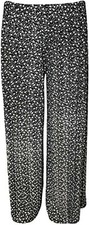 Women Palazzo Plus Size Trousers Baggy Flared Ladies Wide Leg Pants
