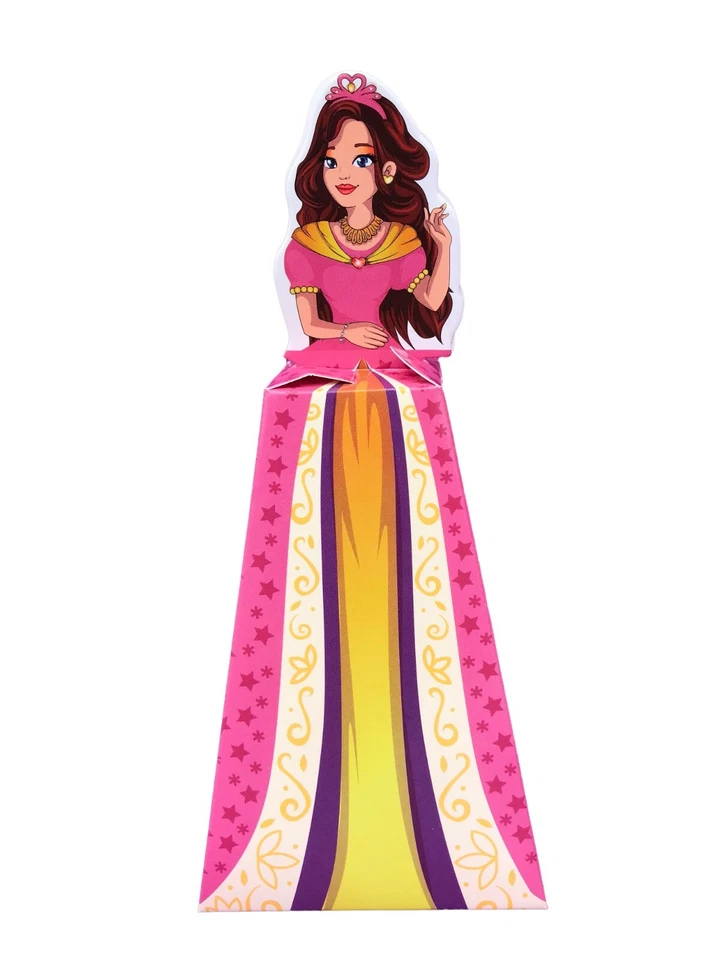 JAYD Products Princess Party Favoritos Cajas (12 unidades) Pequeña Caja de golosinas, Favores de muñecas Foto 4 de 4