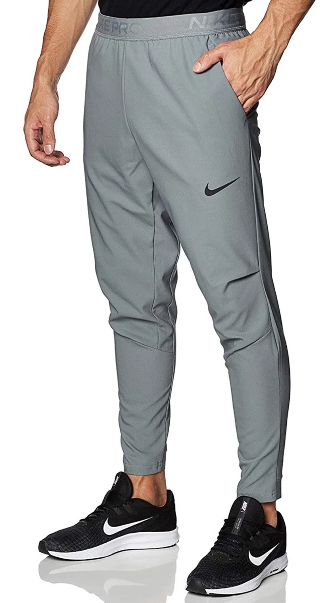 Nike Pro Flex Dri Fit Grey Training Jogger Pants Men's XXL 2XL CJ2218-084