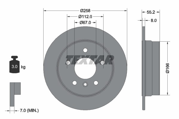 Textar 92099703 Brake Disc for sale online | eBay