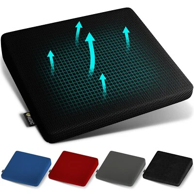 Wedge Cushion Seat Pillow Memory Foam Chair Coccyx Support Car Height Booster UK