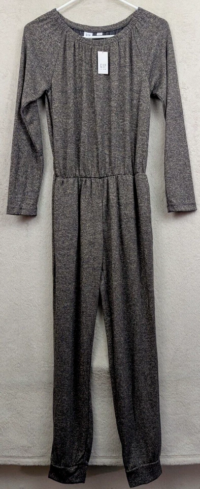 Mono tejido de una pieza Gap Kids talla XL gris y metálico dorado cintura elástica 1360 Foto 2 de 4
