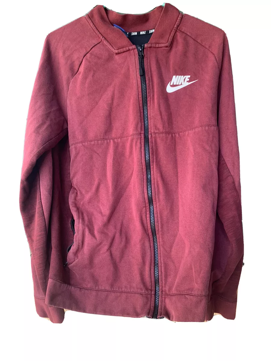 Nike AV15 Fleece Team Jacket Men s Size Adult Small Dark Red