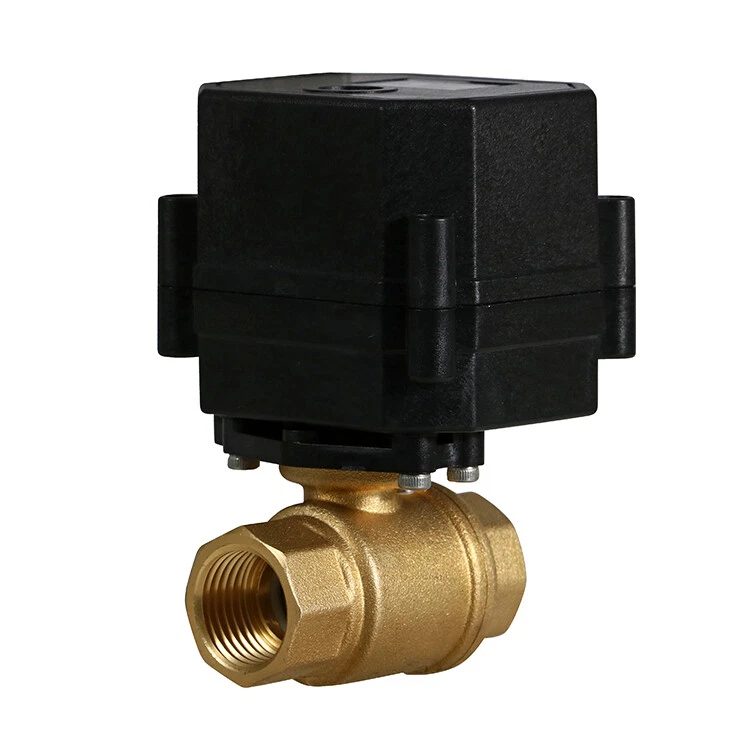 1/2" 9-24V AC/DC Motorized Electric Ball Valve 9 12 to 24 Volt Slow Close 2 Wire - Image 2 of 4