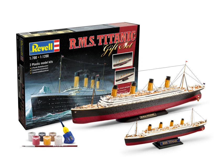 Modellauto Schiff Zum Montieren Model Kit Bausatz R.M.S. TITANIC 1:700 + 1:1200 - Bild 1 von 1
