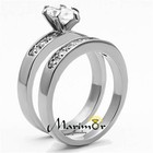 Anelli Di Promessa In Acciaio Inossidabile His &am - Foto 4