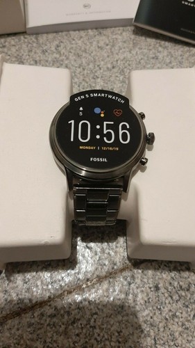 Smartwatch fossil uomo, grigio/nero metallizzato, in ottime condizioni |  eBay