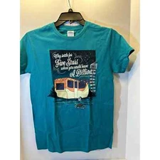 NEW - Camping Stars Summer Fun Night Sleeping Size Small T-shirt