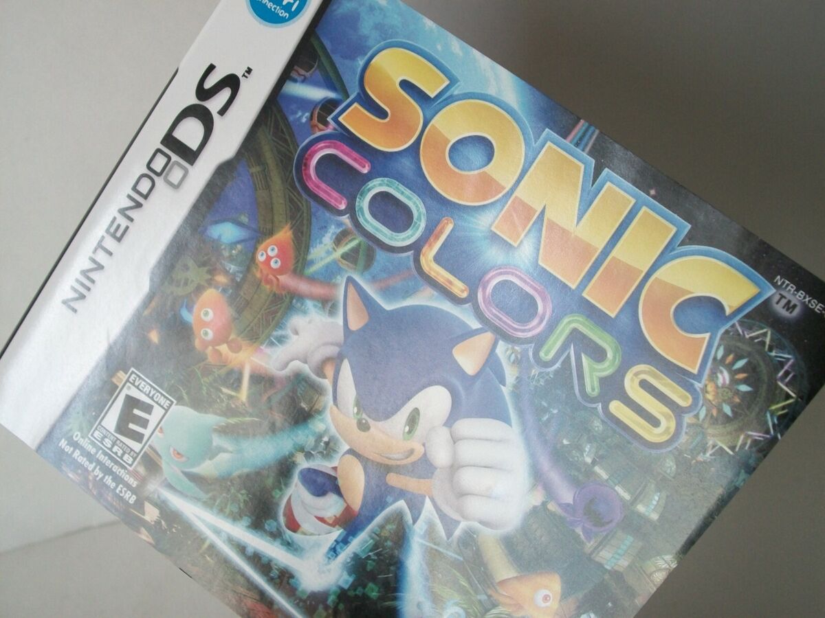 Sonic Colors Nintendo DS Good Label Game & Case Cartridge SEGA Hedgehog  Colours