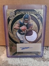 Roschon Johnson 1/1 2023 Spectra Aspiring  Gold Prizm Nike Tag Auto (RC) RPA