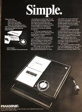 1968 Panasonic Tape Recorder Vintage Print Ad Simple And Wonderful Cassette Tape