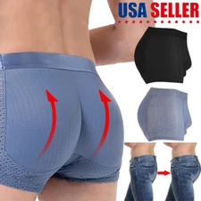 Men Padded Briefs Butt Lifter Enhancer Hip Sexy Underwear Body Shaper Short US
