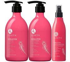Luseta Keratin 16 oz Shampoo,Conditioner  Leave in Conditioner