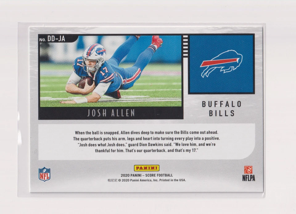 2020 Score - Deep Dive #DD-JA Josh Allen - Image 2 of 2