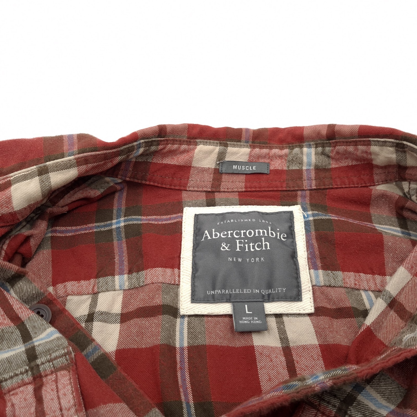Vintage Abercrombie & Fitch Shirt Men Lumberjack Flannel Long Sleeve