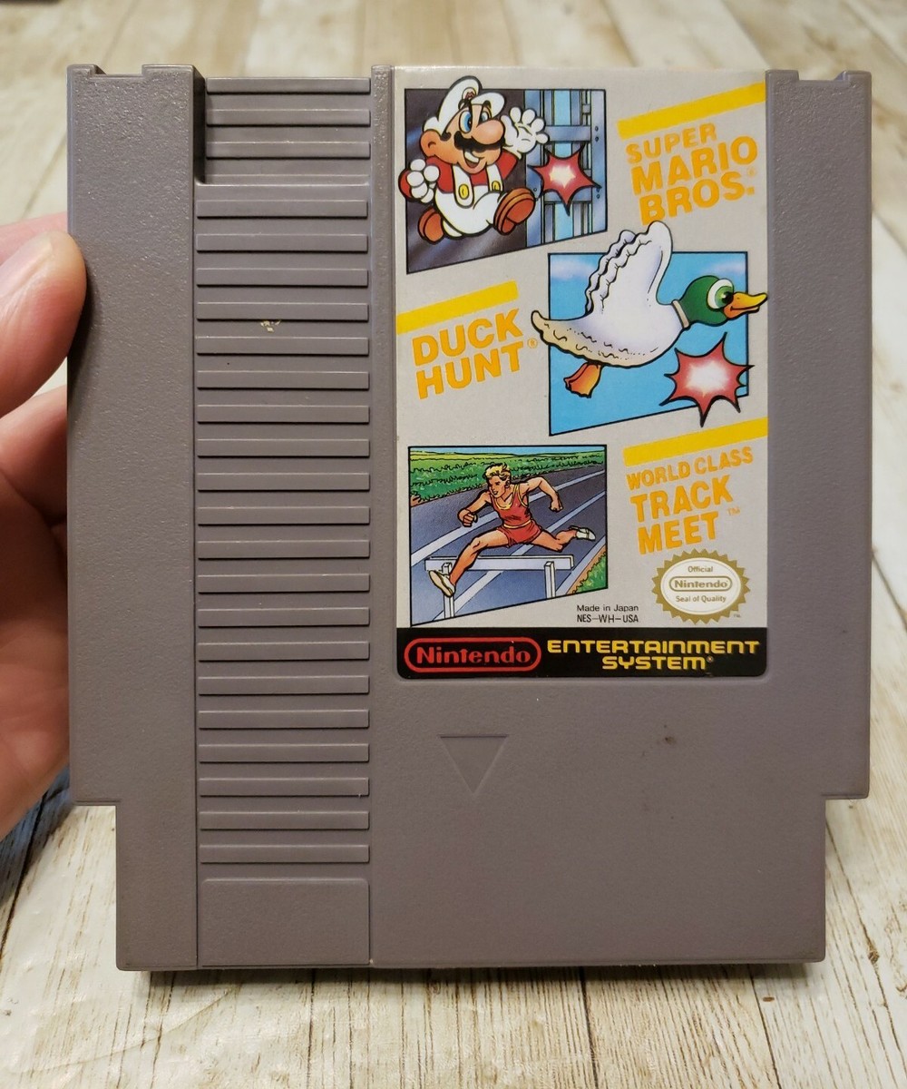 Super Mario Bros/Duck Hunt/World Class Track Meet Nintendo Authentic
