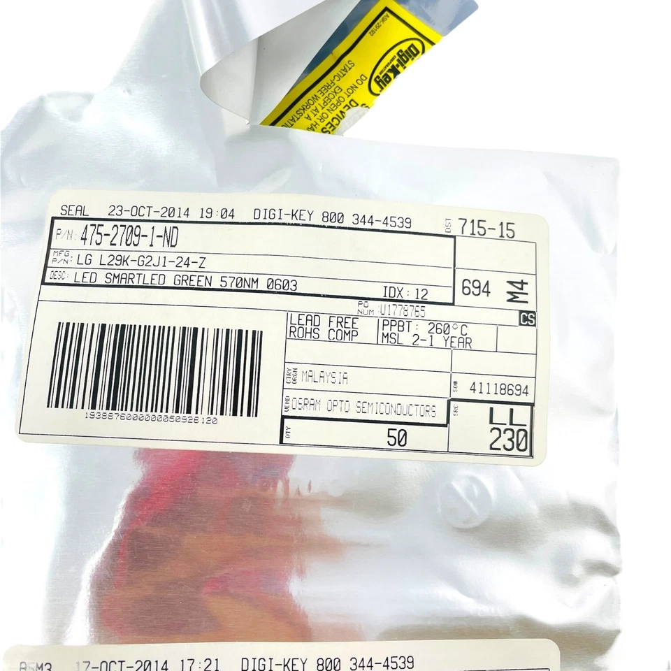 6 件装 LED 指示灯、晶体管、二极管开关、Zener Diodes Vishay 松下 — 第 4/4 张图片