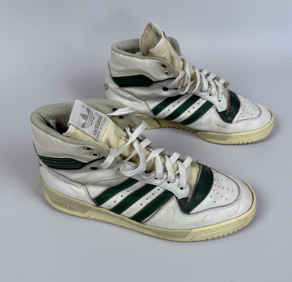 Vintage 80's ADIDAS Rivalry High Top Sneakers BILLY IDOL Style