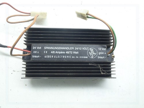 Spannungswandler 24/12V 4/6A 48/72Watt Weber Electronic Warranty Garantie