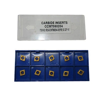 RDGTOOLS CCMT 06 CARBIDE TIPS/INSERTS/TURNING TOOLS x 10