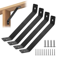 4 PCS 11.2 Inch 45-Degree Angle Corner Braces for Wood Post Beam Pergola