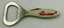 VINTAGE c1946-1956 COLONIAL PROVIDENCE USA SAY PEPSI PLEASE BOTTLE OPENER KNIFE
