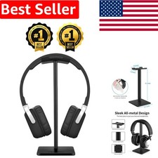Flexible Headphone Stand with ABS Base - Universal Compatibility for Headsets