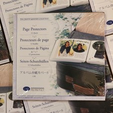 7x7 Lot of x7 (84 Sheets) Page Protectors Creative Memories Old Style 2004 NOS