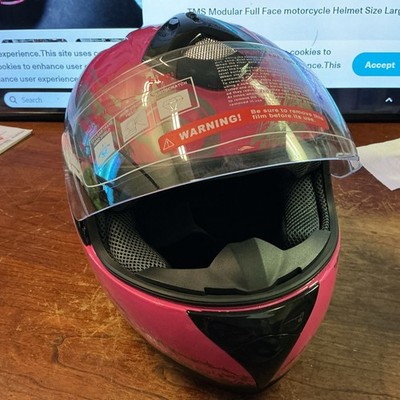 TMS Modular Full Face Motorcycle Helmet-Large FMVSS 218 (new)