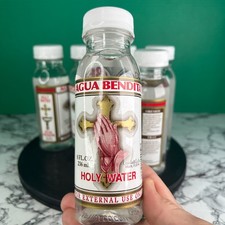 HOLY WATER By De Crusellas SPIRITUAL RELIGION Blessed Santeria Agua Bendita 8oz