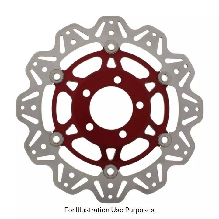EBC Floating Vee Rotor Front Red Hub Front Right for Suzuki GSX 750 1998 - 2002