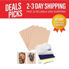 Professional Tattoo Practice Skin & Transfer Paper Set - 15 Pieces for Mastery