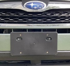 Front License Plate Mount Bracket Round Hole Adapter Kit For Subaruplastic P...