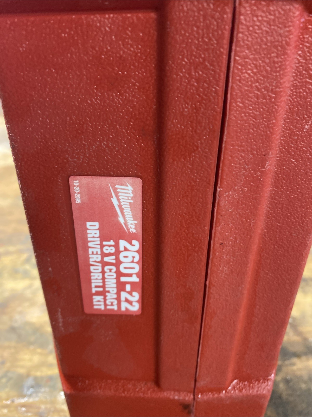 CASE ONLY Milwaukee2601-22 18V  Cordless 1/2" Hammer Drill CASE ONLY