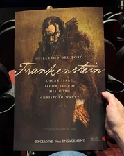 RARE Frankenstein 2025 Guillermo Del Toro Movie reprint Poster